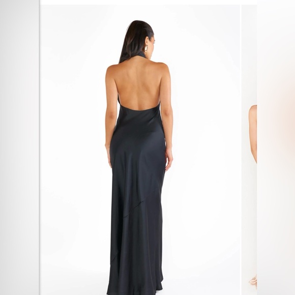 Show me your mumu Jasmine black halter dress size small - Picture 2 of 4